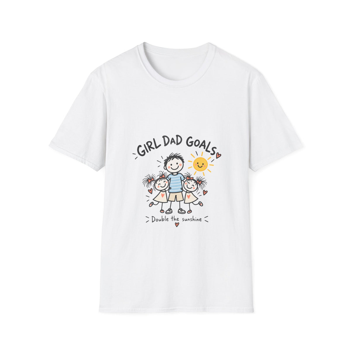 Girl Dad Goals T-Shirt — Cute Daddy & Daughter Graphic Tee