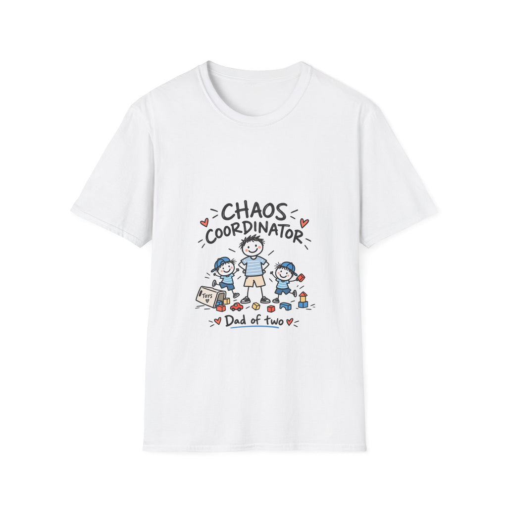 Chaos Coordinator T‑Shirt — Dad of Two Funny Parent Shirt