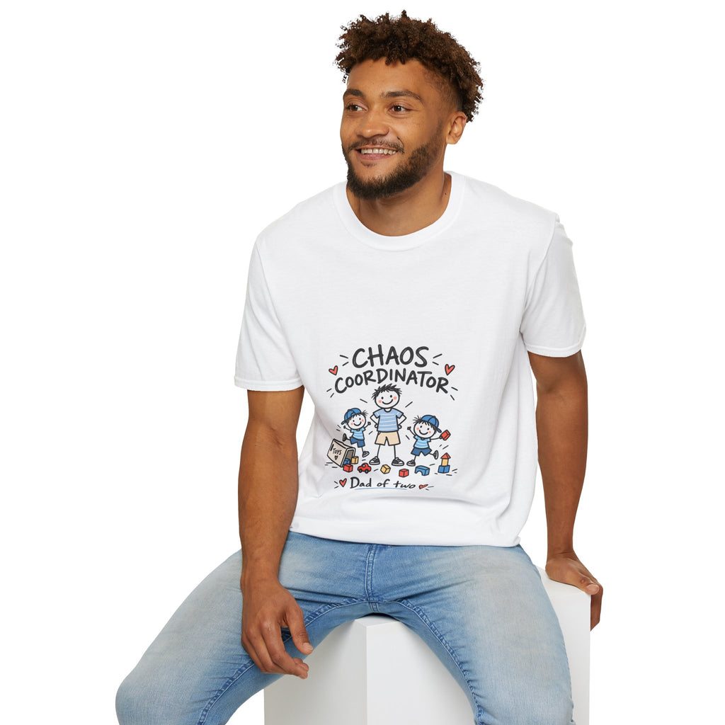Chaos Coordinator T‑Shirt — Dad of Two Funny Parent Shirt