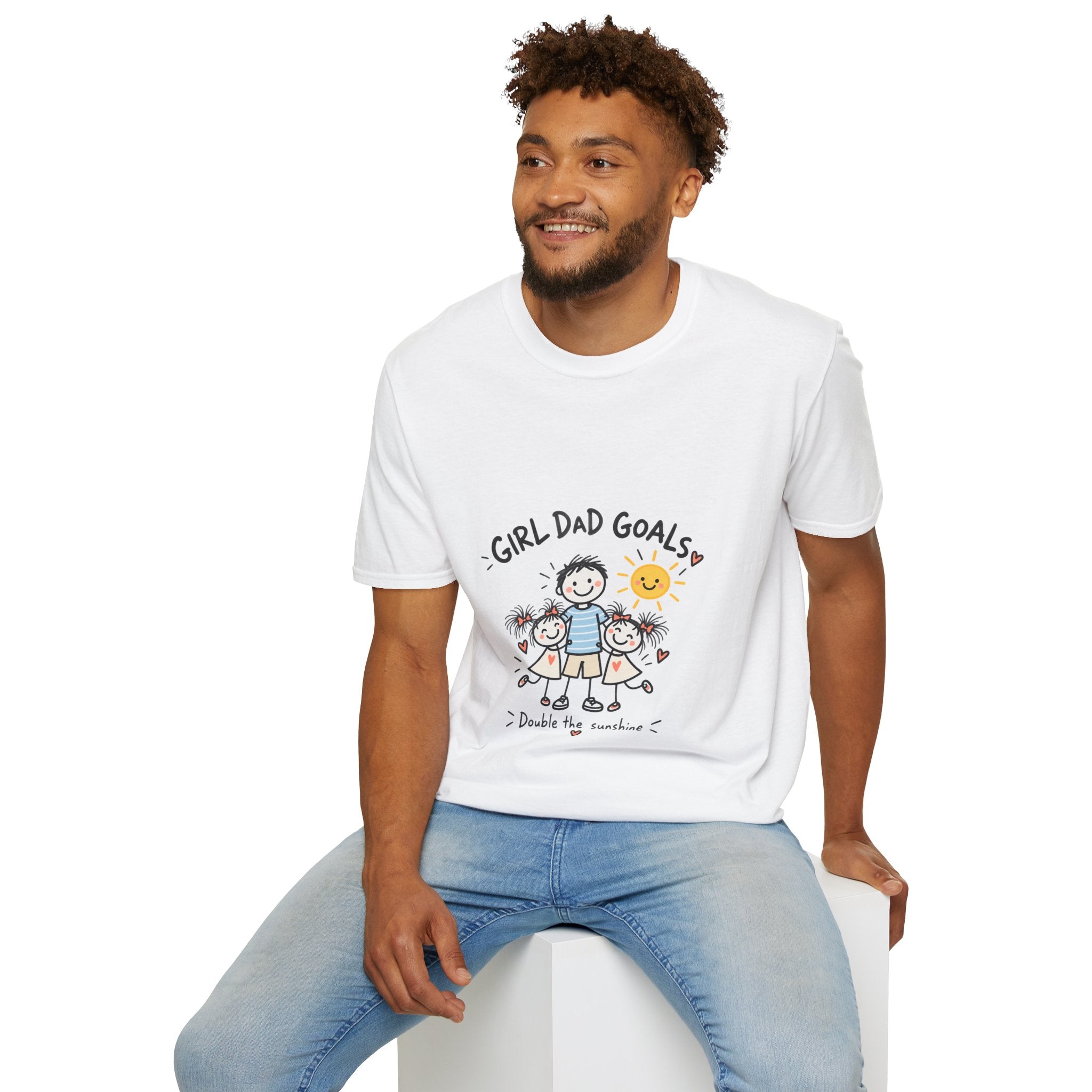 Girl Dad Goals T-Shirt — Cute Daddy & Daughter Graphic Tee